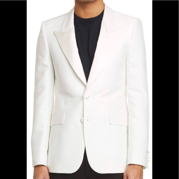 Givenchy Other - GIVENCHY Natural Plain Logo Button Jackets Sz 54